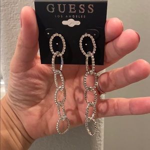 Chain link earrings by guess